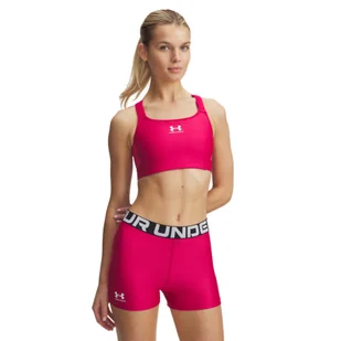 Biustonosz treningowy Under Armour UA HeatGear High - różowy - Bielizna sportowa damska - miniaturka - grafika 1