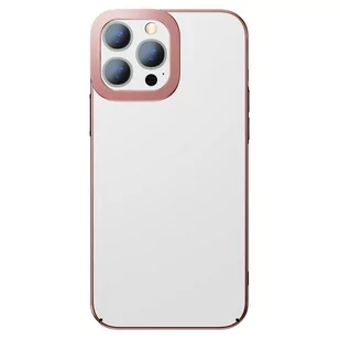 Baseus Glitter Case przezroczyste etui pokrowiec iPhone 13 Pro różowy (ARMC001004) ARMC001004 - Etui i futerały do telefonów - miniaturka - grafika 1