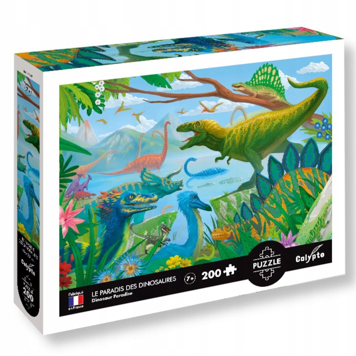 Puzzle 200 elementów Dinozaury Calypto