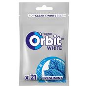 Gumy do żucia, lizaki, dropsy - Orbit White Freshmint Bezcukrowa guma do żucia 29 g (21 sztuk) - miniaturka - grafika 1