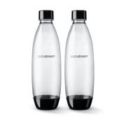 Shakery i bidony sportowe - SODASTREAM Butelki na wodę SodaStream Fuse 1l Czarne dwupak 9005-uniw - miniaturka - grafika 1