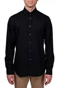 Tommy Hilfiger Męska koszula biznesowa Core Stretch Poplin Slim Shirt, czarny (czarny), 40 - Koszule męskie - miniaturka - grafika 1