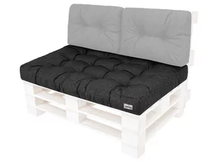 Poduszka siedzisko na meble z palet, Leo, Czarny Ekolen, 120x80 cm - Poduszki ogrodowe - miniaturka - grafika 1