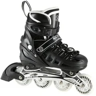 Rolki - Nh10905 4w1 Czarne Led Rozm. S(31-34) Łyżworolki Z Wym. Płozą Hokejową Nils Extreme - miniaturka - grafika 1