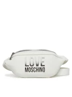 Nerki - LOVE MOSCHINO Saszetka nerka JC4259PP0MKD0100 Biały - miniaturka - grafika 1
