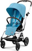 Wózki dziecięce - CYBEX EEZY S TWIST+2 SILVER FRAME Beach Blue - miniaturka - grafika 1