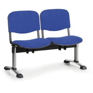 Inne meble biurowe - B2B Partner Tapicerowana ławka VIVA, 2-siedziska, chromowane nogi 150599 - miniaturka - grafika 1