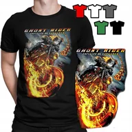Koszulki męskie - KOSZULKA T-SHIRT MĘSKI WZORY DO WYBORU - GHOST RIDER FILMY SERIALE - XL - miniaturka - grafika 1