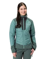 Kurtki damskie - Kurtka sportowa damska z PrimaLoft Vaude Minaki III - zielona - miniaturka - grafika 1