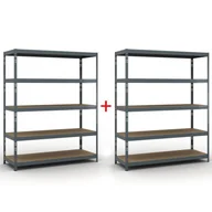 Szafy i regały magazynowe - Regał półkowy 1966 x 1600 x 600 mm, nośność 350 kg, 1+1 GRATIS - miniaturka - grafika 1