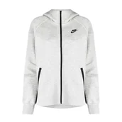 Bluzy damskie - Damska bluza sportowa Nike Sportswear Tech Fleece Windrunner Szara - FB8338-063-S - miniaturka - grafika 1