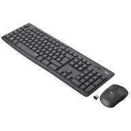 Klawiatury - Logitech MK295 Silent Wireless Combo klawiatura USB QWERTY Włoski Grafitowy - miniaturka - grafika 1