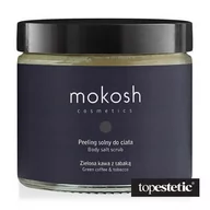 Peelingi do ciała - Mokosh Peeling solny do ciała Zielona kawa z tabaką 300g - miniaturka - grafika 1