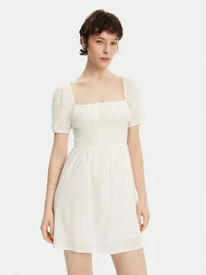 Tommy Jeans Sukienka letnia Voile DW0DW21334 Biały Regular Fit - Sukienki - miniaturka - grafika 1