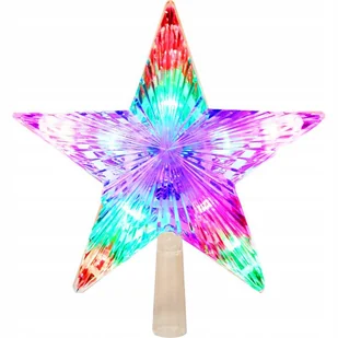 ﻿Gwiazda LED na czubek choinki z płynącym światłem - Bombki - miniaturka - grafika 1