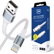 Kable USB - Kabel USB 3MK USB-A - USB-C 1 m Biały 3MK17772 - miniaturka - grafika 1