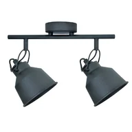 Lampy sufitowe - Polux Plafon LAMPA sufitowa NIKO 2 311825 metalowa OPRAWA industrialna listwa regulowane reflektorki czarne 311825 - miniaturka - grafika 1