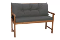 Poduszki ogrodowe - Zestaw Poduszek Na Ławkę Ogrodową I/ Lub Huśtawkę Ogrodową: 150X50Cm. (Siedzisko) + 150X50Cm. (Oparcie)/ Wodoodporne Poduszki Ogrodowe , Kolor Antra.. - miniaturka - grafika 1