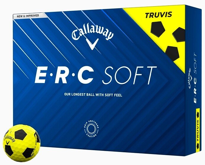 Piłki golfowe Callaway ERC Soft 2025 Truvis Black, 12, ERC Soft