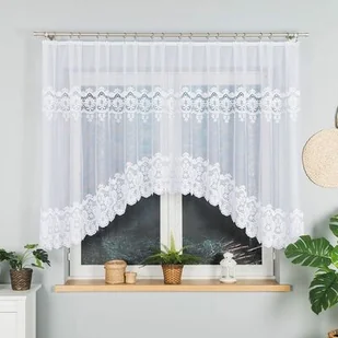 Firana żakardowa Daria 160 x 400 cm biały - Firany - miniaturka - grafika 1