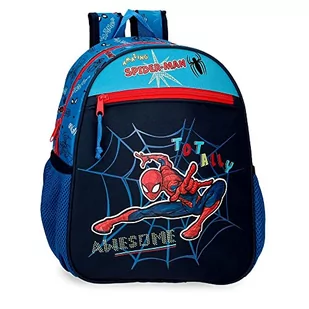 Marvel Spiderman Totally Awesome Plecak dziecięcy Adaptacyjny Niebieski 21x25x10 cms Poliester 5,25L, niebieski, Mochila Preescolar adaptable, Konfigurowalny plecak przedszkolny - Plecaki szkolne i tornistry - miniaturka - grafika 1