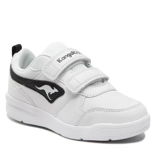 Buty dla chłopców - Sneakersy KANGAROOS - K-Ico V 18578 000 0500 White/Jet Black - grafika 1