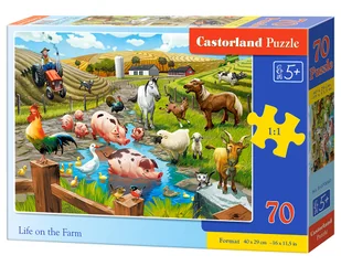 Castorland Puzzle 70 elementów. Życie na farmie - Puzzle - miniaturka - grafika 1