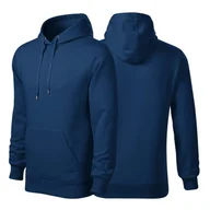 Moda i Uroda OUTLET - Bluza ciemnoniebieski męska z logo na sercu nadrukiem logo firmy 320g 413 kolor 87 bluza cape - miniaturka - grafika 1