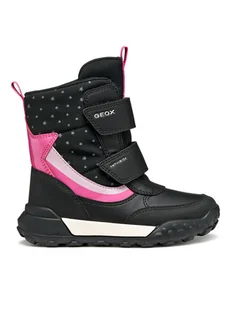 Geox Śniegowce J Trekkyup B Ab J56M7A 0MNBC C0922 S Czarny - Buty dla dziewczynek - miniaturka - grafika 1