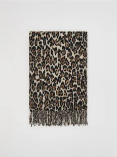 Reserved - Szalik w panterkę - wielobarwny - Czapki damskie - miniaturka - grafika 1