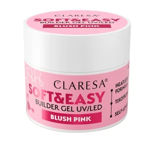 Claresa Soft & Easy żel budujący Blush Pink 90g - Żele do paznokci - miniaturka - grafika 1