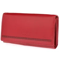 Portfele - Portfel damski skórzany Bellugio ciemnoczerwony - miniaturka - grafika 1