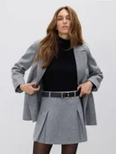 Spódnice - Reserved - Spódnica mini z wełną - jasnoszary - miniaturka - grafika 1