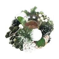 Świeczniki - Świecznik Ozdobny Boże Narodzenie Zimowy - miniaturka - grafika 1