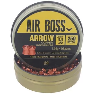 Apolo - Śrut do wiatrówki Air Boss Arrow Copper  - 5.50 mm - 250 szt - E30100 - Amunicja do wiatrówek - miniaturka - grafika 2