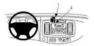 Akcesoria motoryzacyjne - Brodit 213461 ProClip do Opel Vivaro 02  10 Czarny 213461 - miniaturka - grafika 1