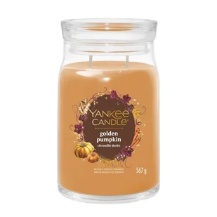 Golden Pumpkin - Yankee Candle Signature - duża świeca zapachowa z dwoma knotami - nowość 2025 - Świece - miniaturka - grafika 1
