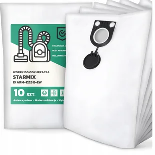 10x Worek do Odkurzacza Starmix Is ARM-1225 E-ew Syntetyczny Tekstylny G9 - Worki do odkurzaczy - miniaturka - grafika 1