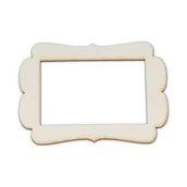 Scrapbooking - EKO-DECO, ramka z kartonu, biała - miniaturka - grafika 1