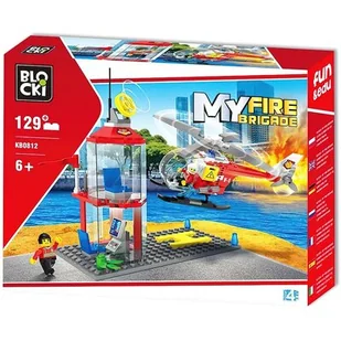 Blocki KLOCKI STRAŻ POŻARNA CENTRUM DOWODZENIA I HELIKOPTER 129 el KB0812 - Klocki - miniaturka - grafika 1