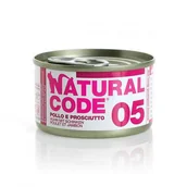 Mokra karma dla kotów - Natural Code 05 Kurczak Z Szynką - Mokra Karma Dla Kota - Puszka 85G - miniaturka - grafika 1