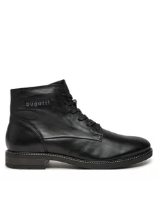 Bugatti Kozaki BUGATTI-3117823L1000 1000 SCHWARZ Czarny - Buty zimowe męskie - miniaturka - grafika 1