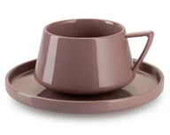 Filiżanki - Filiżanka ze spodkiem Luna Pink - miniaturka - grafika 1