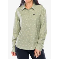 Odzież trekkingowa damska - Koszula podróżnicza damska Columbia Silver Ridge Utility Patterned LS Shirt - miniaturka - grafika 1