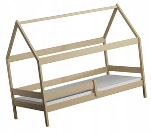 Łóżko Domek Dziecięce 180x90 Cm Drewniane Stabilne - Łóżka dla dzieci i młodzieży - miniaturka - grafika 1