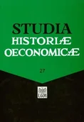 Ekonomia - Studia Historiae Oeconomicae Volume 27 - miniaturka - grafika 1