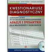 Filologia i językoznawstwo - Kwestionariusz diagnostyczny zaburzeń mowy ze szczególnym uwzględnieniem afazji i dysartrii dla młodzieży i dorosłych Arkusz diagnostyczny + CD - Kata - miniaturka - grafika 1
