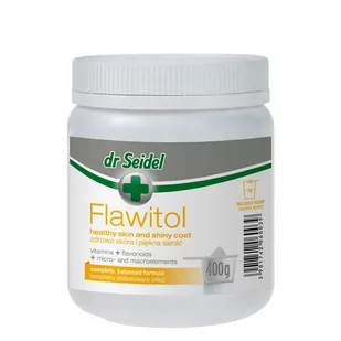 Dr Seidla Flawitol zdrowa skóra i piękna sierść - proszek 400g MS_7252 - Suplementy i witaminy dla psów - miniaturka - grafika 1