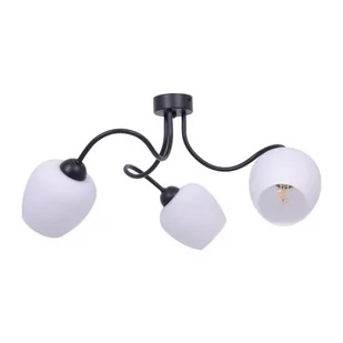 Bella lampa sufitowa 3xE27 czarna/biała K-5185 - Lampy sufitowe - miniaturka - grafika 1