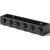 Półki i regały dla dzieci - Dziecięca czarna półka ścienna LEGO® Sleek - miniaturka - grafika 1